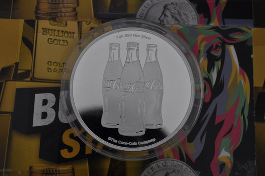 Coca-Cola® 1oz Silver Struck Round | .999 Fine Silver | Official Licensed Collectible