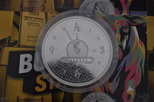 2023 Niue 1oz Silver $2 Chronos (Prooflike) | .999 Fine Silver | Pressburg Mint