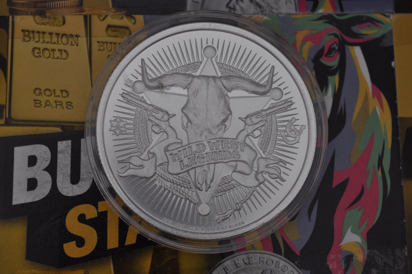 1oz Silver Jesse James Coin | Intaglio Mint | .999 Fine Silver | American Outlaws Series | In Capsule