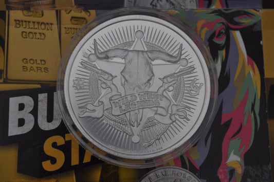 1oz Silver Jesse James Coin | Intaglio Mint | .999 Fine Silver | American Outlaws Series | In Capsule