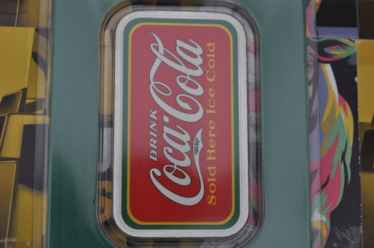 Coca-Cola® Vintage 1oz Silver Colorized Bar | .999 Fine Silver | In TEP