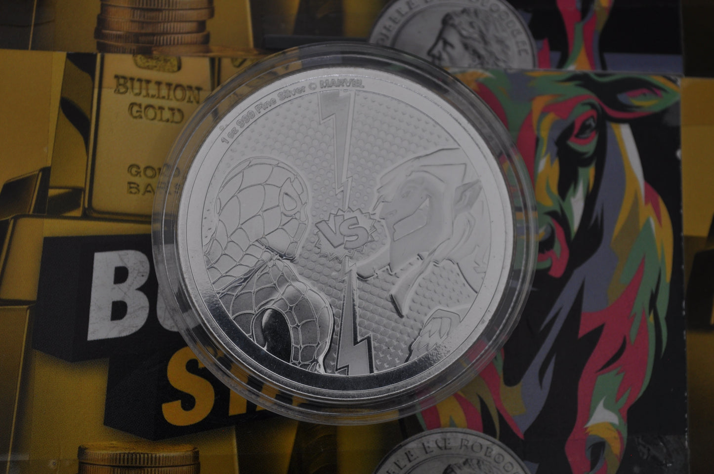 2024 Niue 1oz Silver $2 Marvel: Spider-Man vs Green Goblin Coin | .999 Fine Silver | Official Licensed Collectible