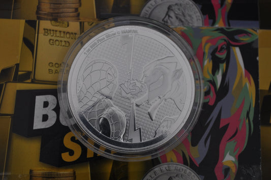 2024 Niue 1oz Silver $2 Marvel: Spider-Man vs Green Goblin Coin | .999 Fine Silver | Official Licensed Collectible