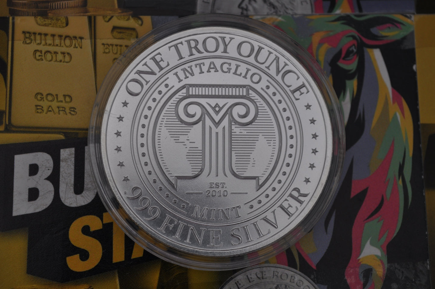 Intaglio Mint – The Jersey Devil | 1oz .999 Fine Silver Coin | Mythical Creatures Series | High Relief