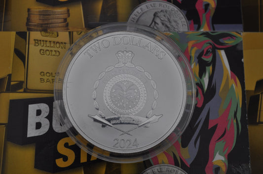 2024 Niue 1oz Silver $2 Marvel: Spider-Man vs Green Goblin Coin | .999 Fine Silver | Official Licensed Collectible