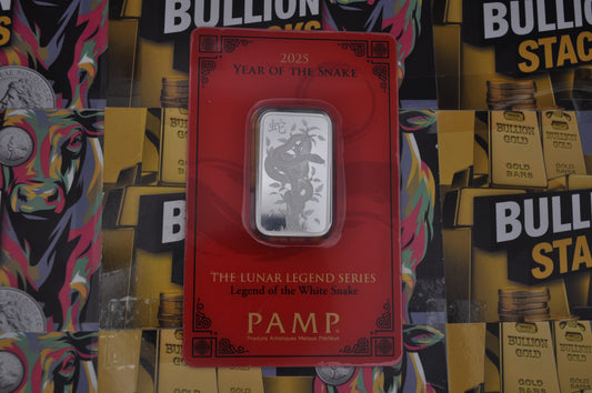 The 10g PAMP Lunar Legend Series “Year of the Snake” Silver Bar (2025)