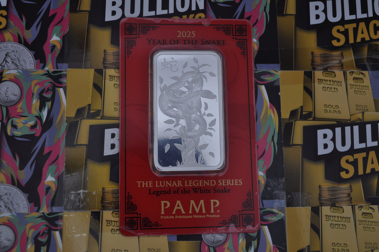 The 1oz PAMP Lunar Legend Series “Year of the Snake” Silver Bar (2025)