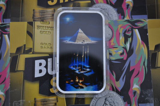 2025 “Lost Technology” 1oz Colorized Silver Art Bar | .999 Fine Silver | Limited Mintage of 100