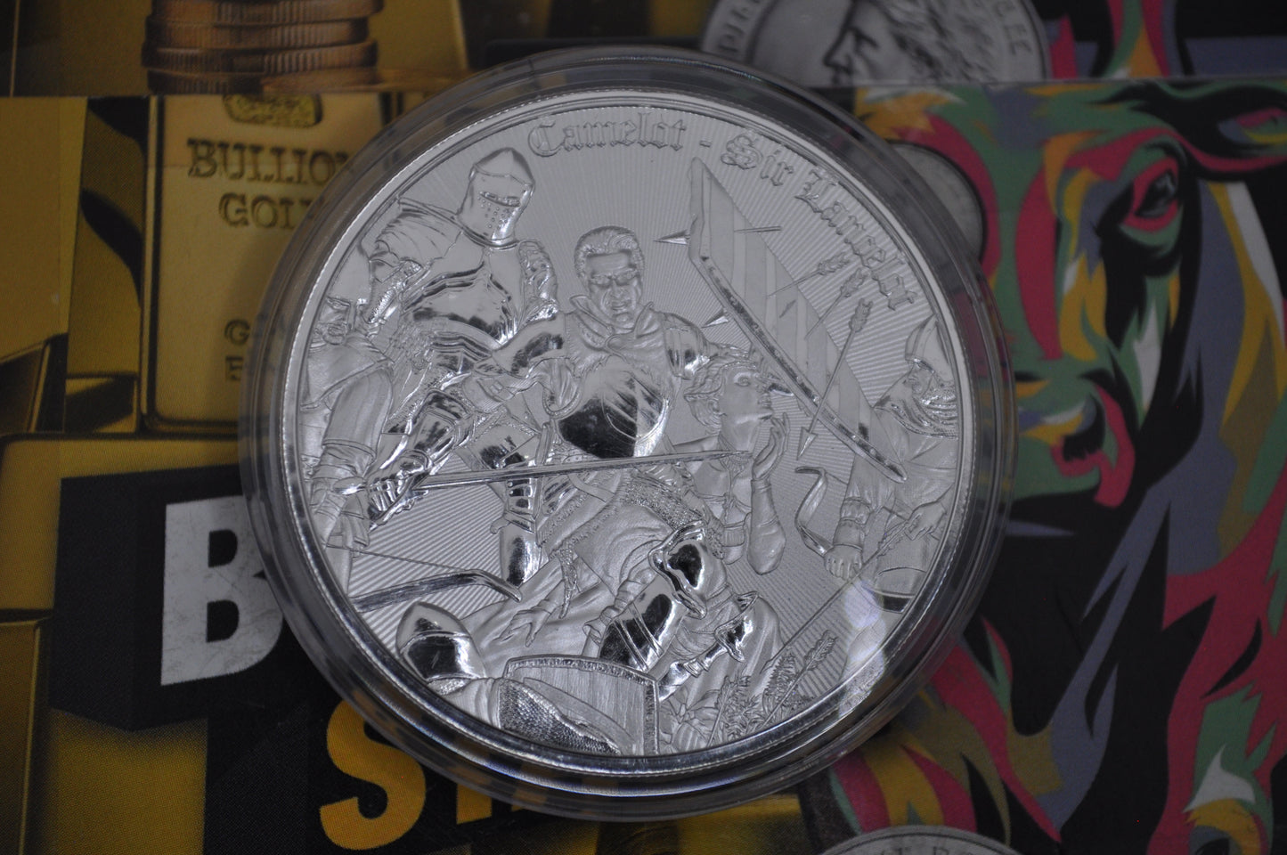 Asturmint 1oz Silver Sir Lancelot Coin | .999 Fine Silver | Legendary Knights Series | With COA