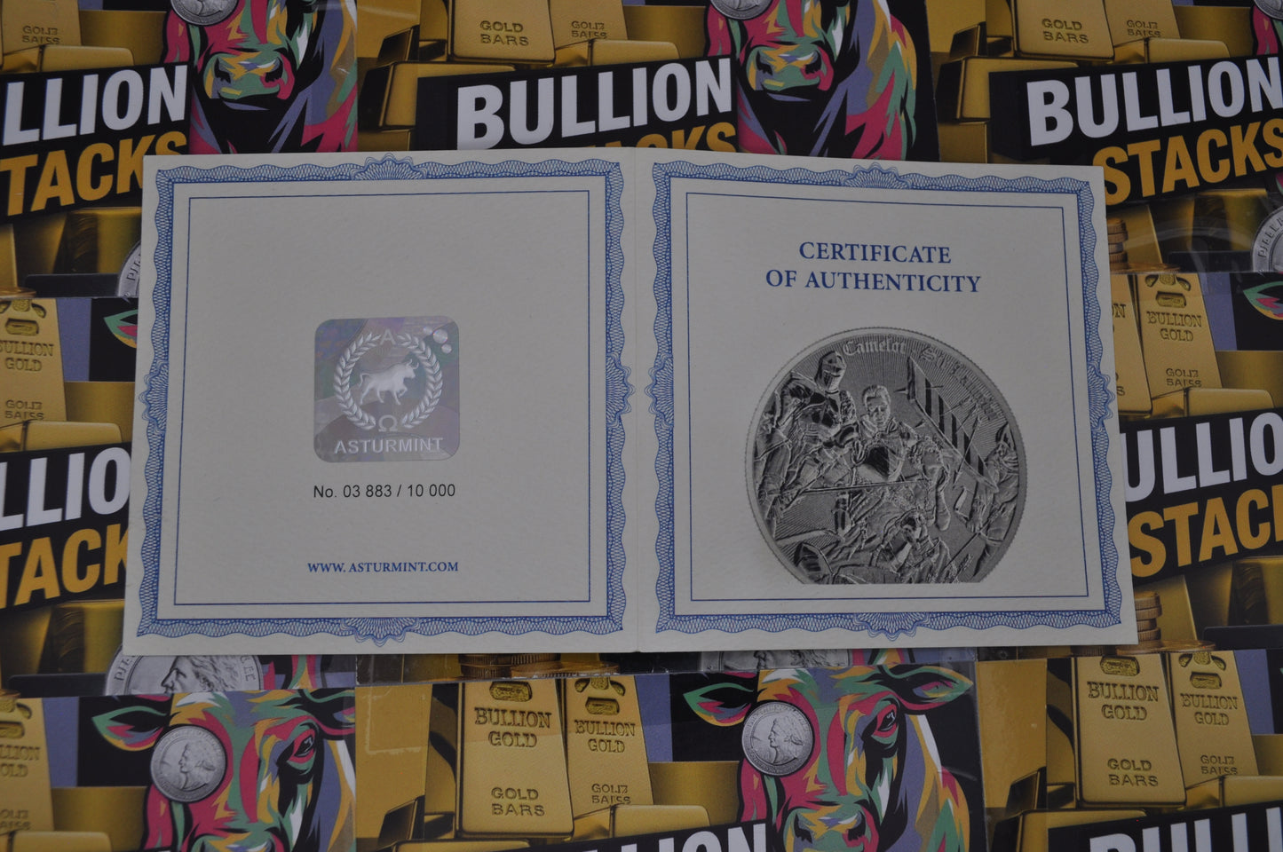 Asturmint 1oz Silver Sir Lancelot Coin | .999 Fine Silver | Legendary Knights Series | With COA