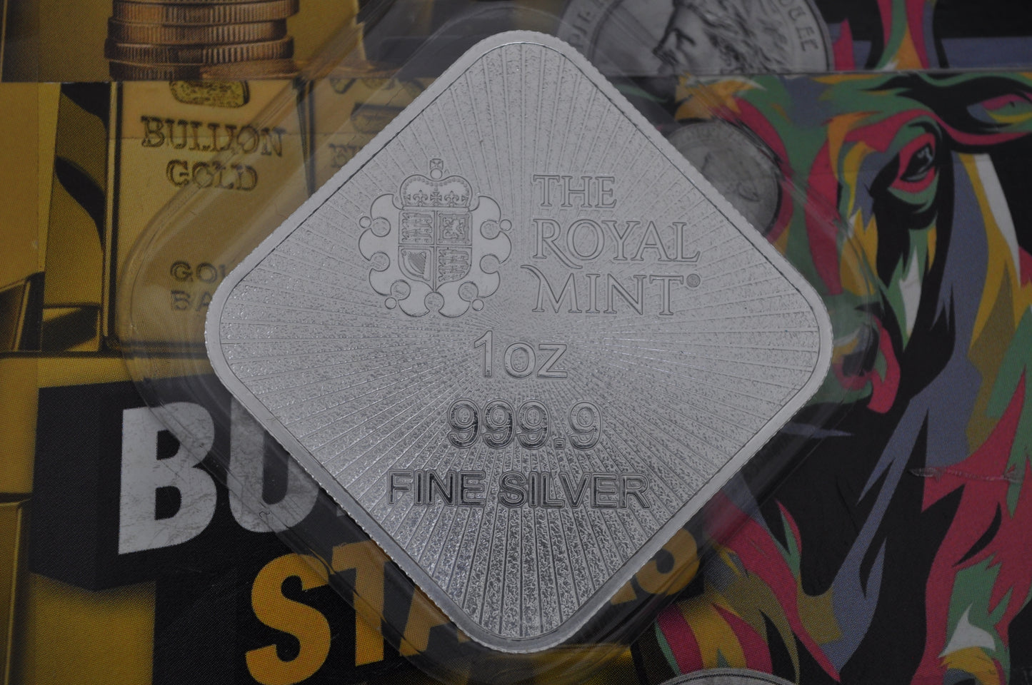 Royal Mint – Liberty & Britannia 1oz Silver Square Bar | .999 Fine Silver