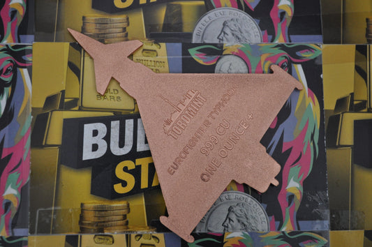 Toromint Eurofighter Typhoon – 1 oz Copper Round | .999 Fine Copper | Military Aviation Series