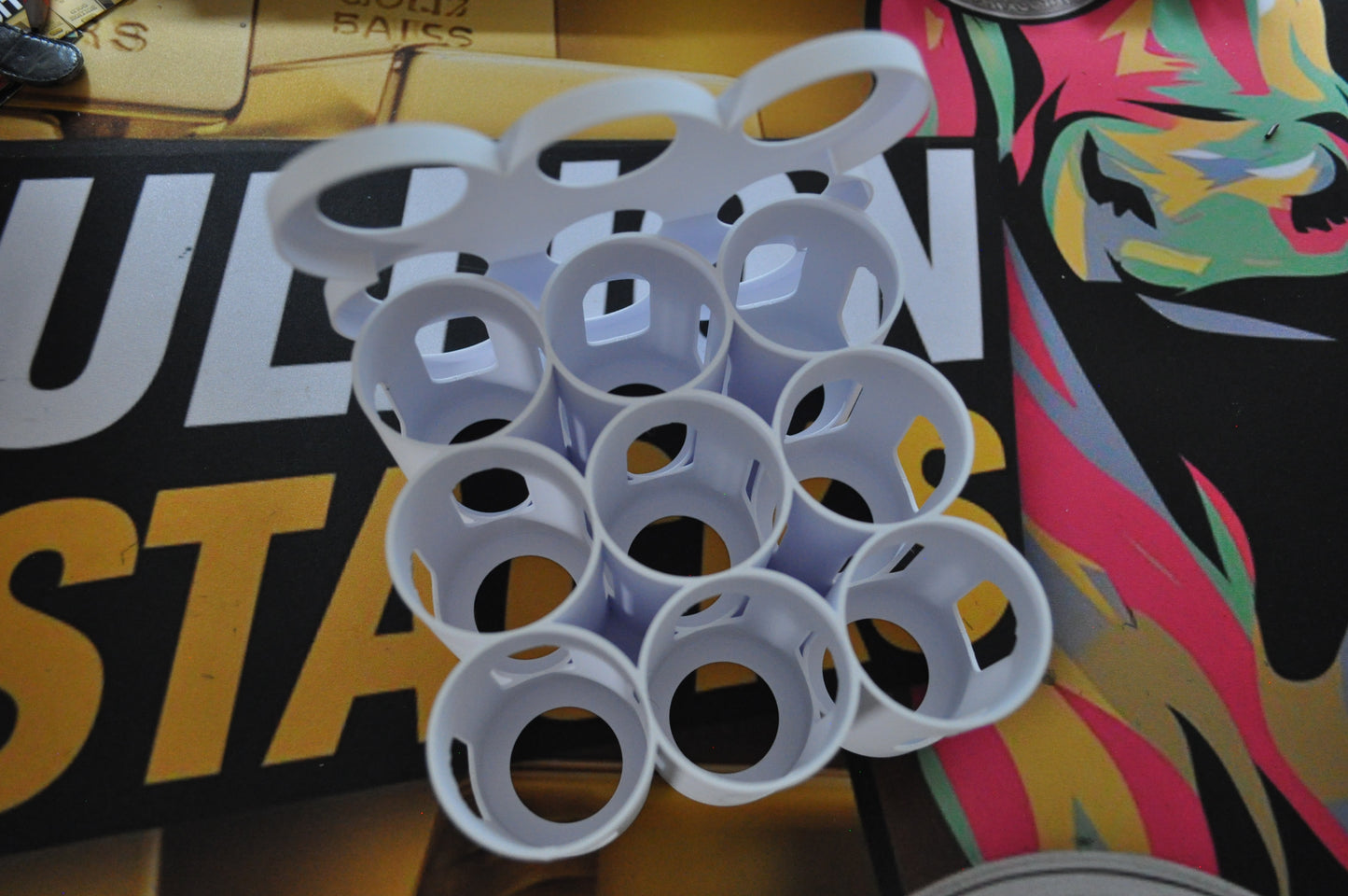 Bullion Stacks 90-Coin Storage Box | 3x3 Format with Lid | Fits 1oz Coins in Capsules up to 46mm