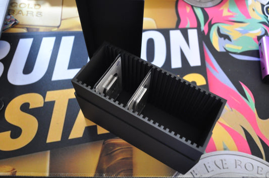 Bullion Stacks Vertical Carded Bullion Storage Box for Royal Mint Bars in TEP