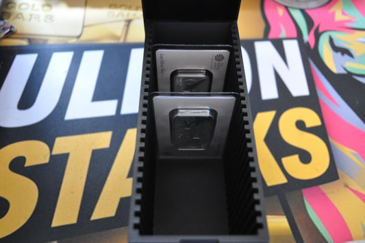 Bullion Stacks Vertical Carded Bullion Storage Box for Royal Mint Bars in TEP