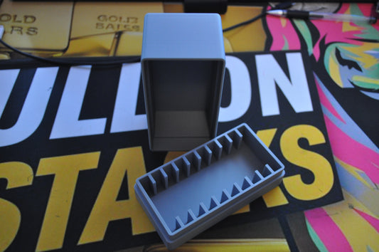 Bullion Stacks Storage Box – Fits 10x Geiger Silver Squares in Capsules (50mm x 50mm x 8mm)