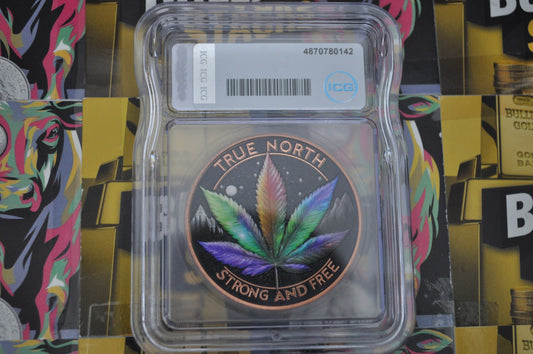 Stoner Stacker 1 oz Copper Round ICG MS70