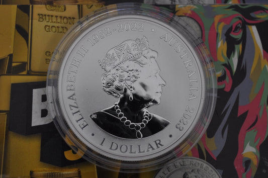 2023 Emperor Penguin 1oz Silver Coin - $1 Australian Antarctic Territory –  | Limited Mintage 25,000 | In Capsule