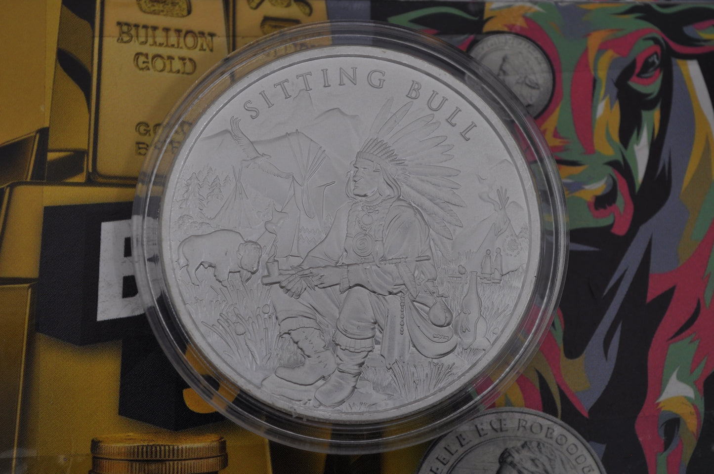 1oz Silver Sitting Bull Coin | Legendary Warriors Series | .999 Fine Silver