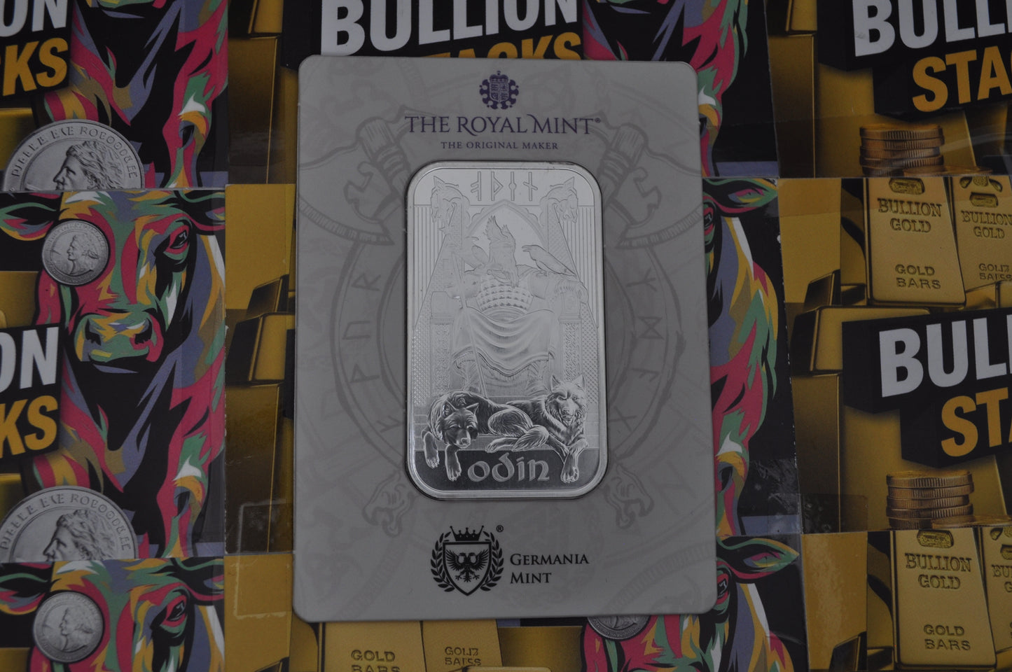 1oz Silver Bar – Odin | The Royal Mint x Germania Mint | .9999 Fine Silver (Assay Card)