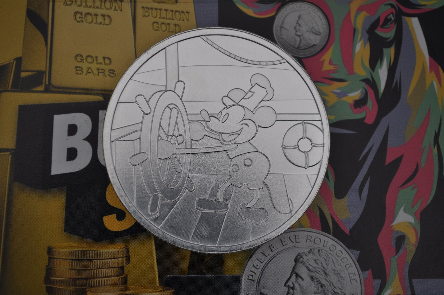 Steamboat Willie 1oz Silver Coin – .999 Fine Silver