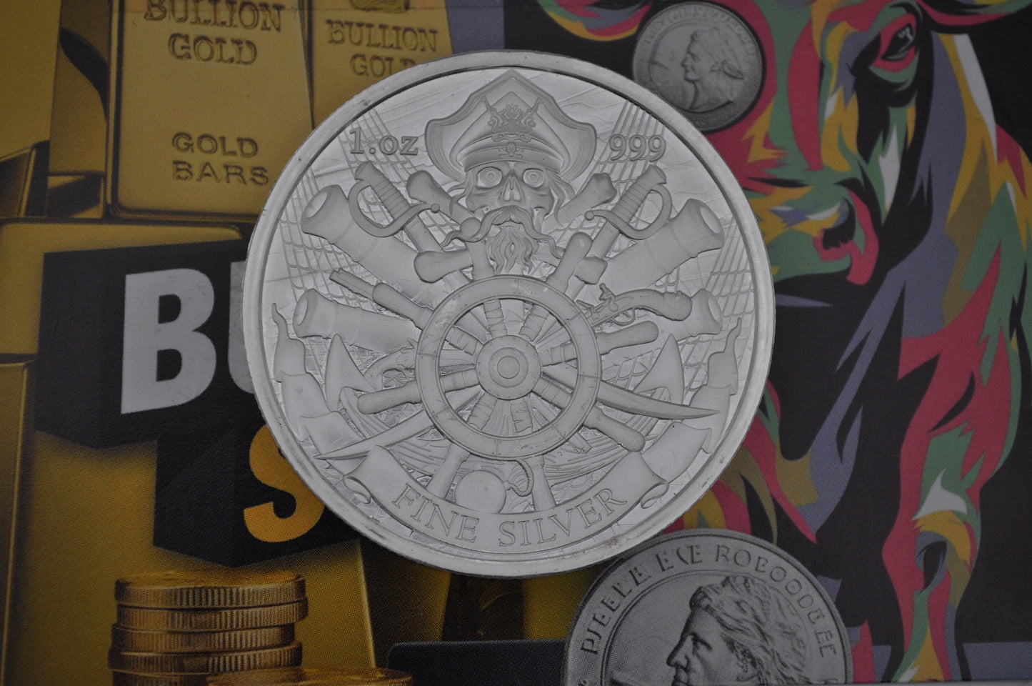 1oz Silver “Dead Men Tell No Tales” Bullion Coin – .999 Fine Silver