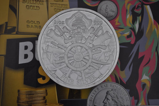 1oz Silver “Dead Men Tell No Tales” Bullion Coin – .999 Fine Silver