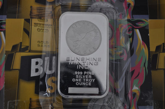 1oz Silver Bar – Sunshine Mint | .999 Fine Silver | OMP