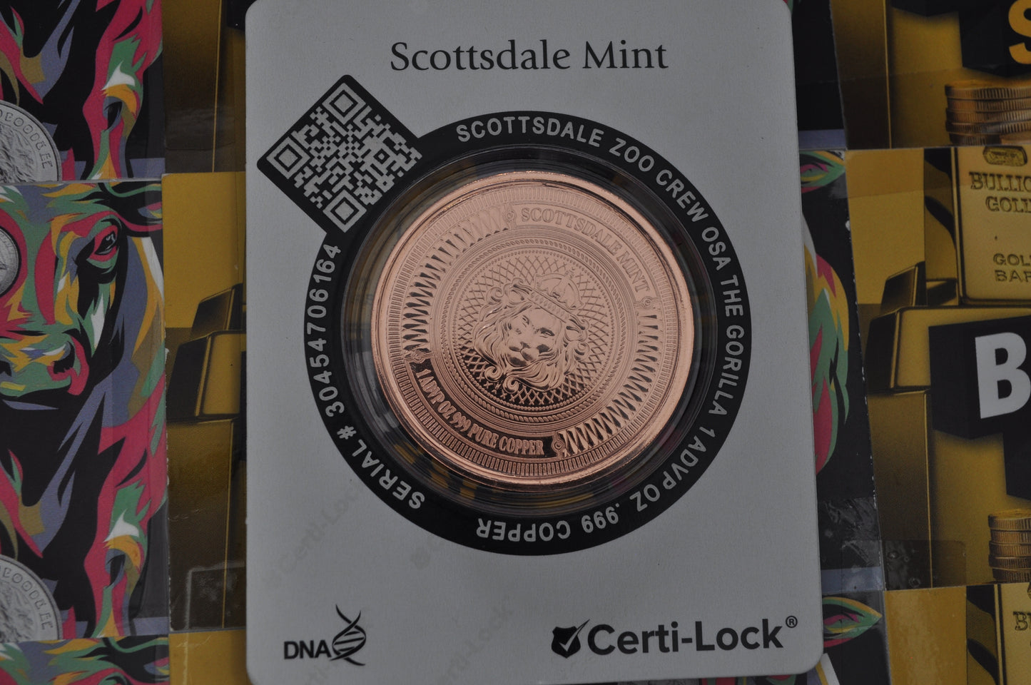 Scottsdale Crew Osa the Gorilla | Colorized Collectible | 1oz Pure Copper