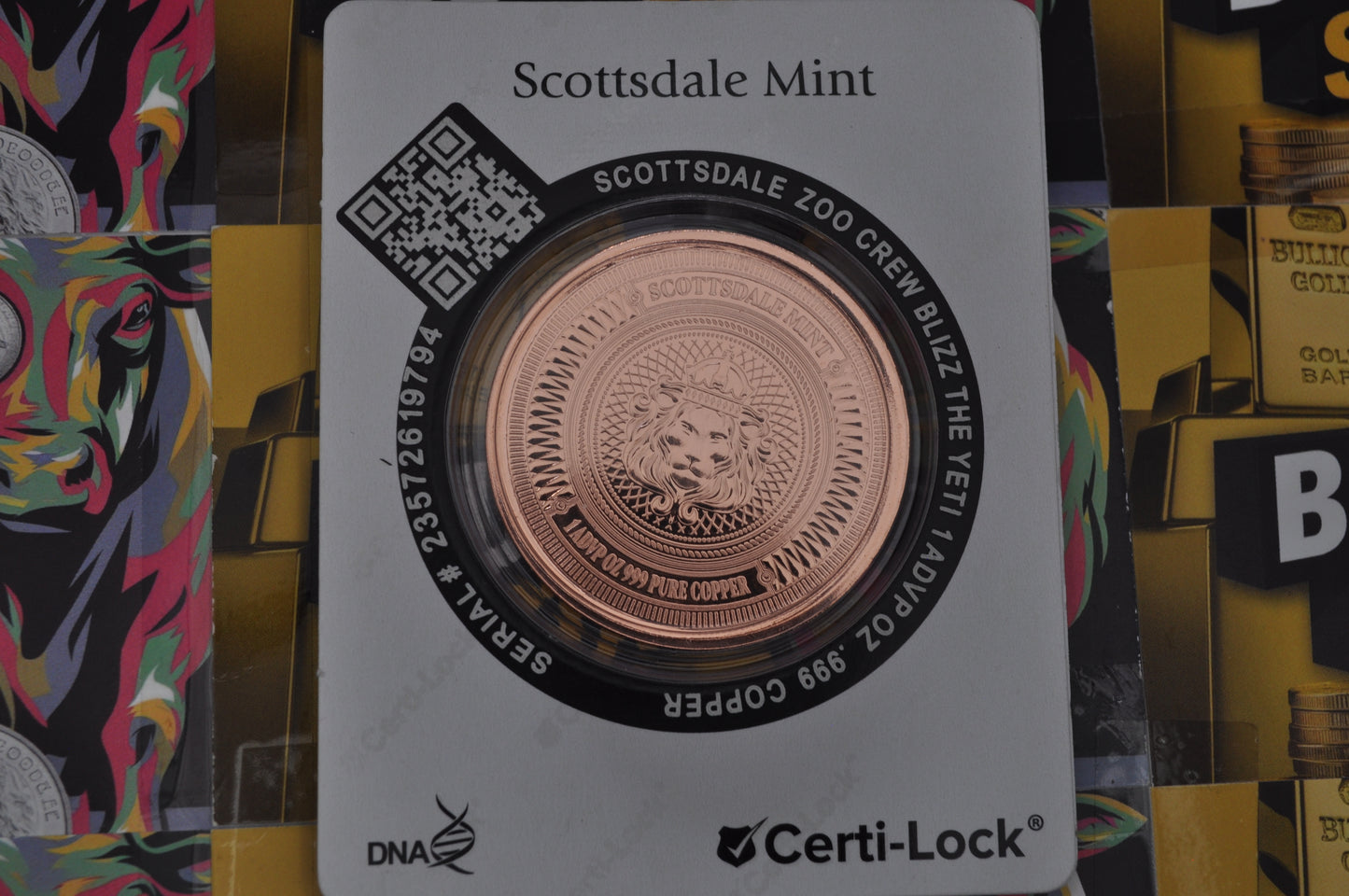 Scottsdale Crew Blizz the Yeti | Colorized Collectible | 1oz Pure Copper