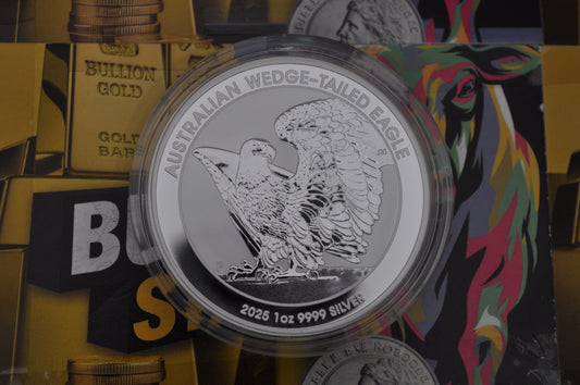 2025 Australia 1oz Silver Wedge-Tailed Eagle | Perth Mint | .9999 Fine Silver | BU Coin