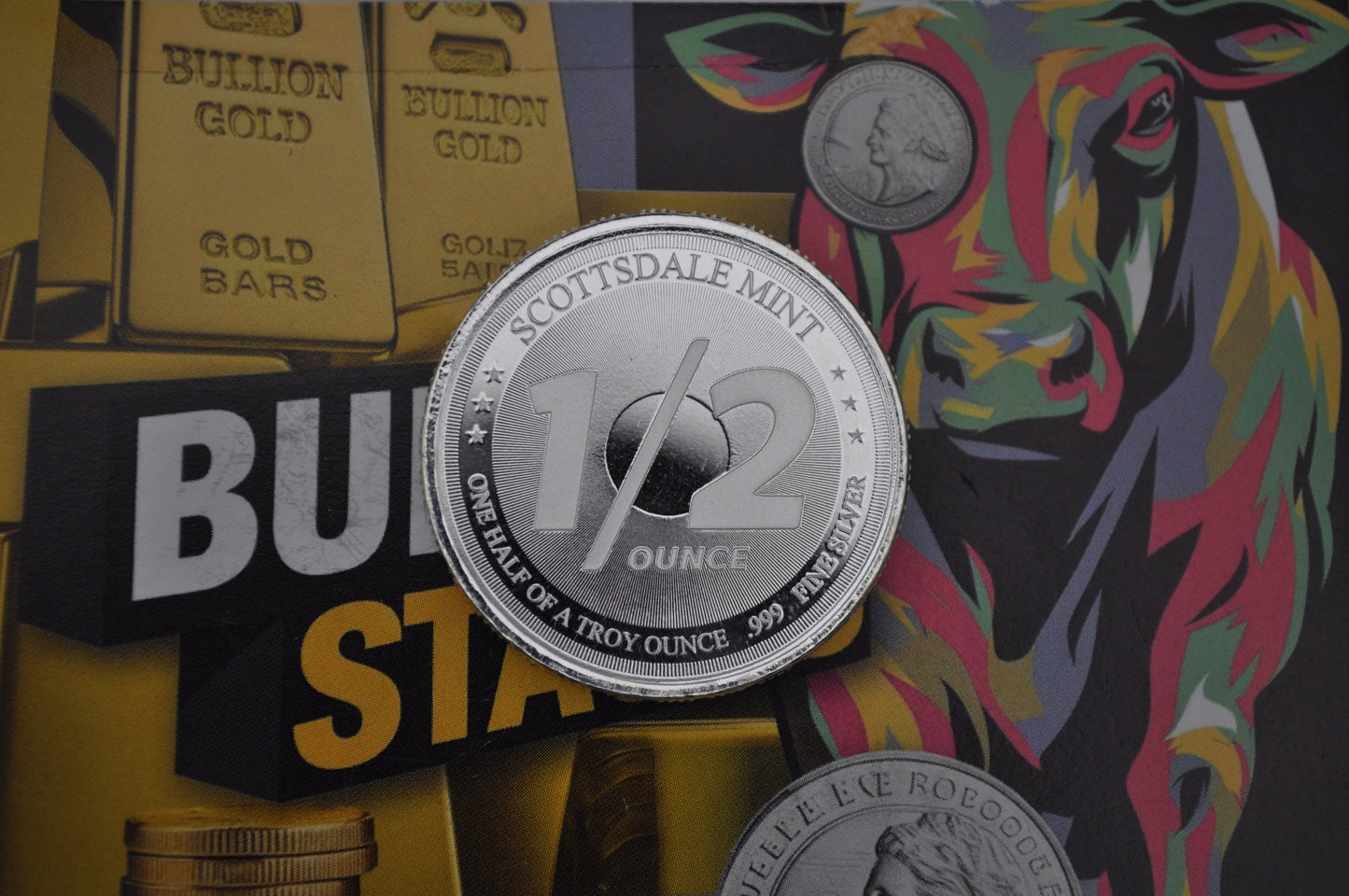 1/2oz Scottsdale Silver Bullion Coin – .999 Fine Silver