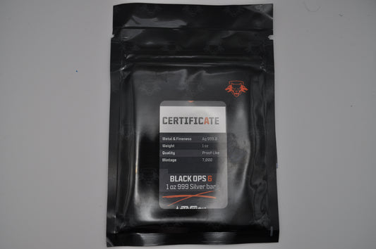 Call of Duty: Black Ops 6 – 1oz Silver Bar – Proof-Like Finish – Limited Mintage