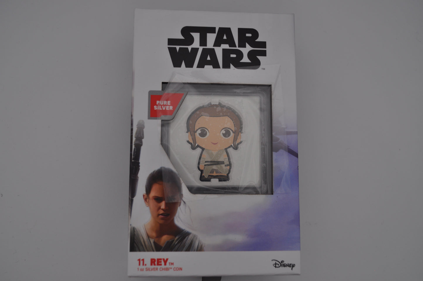 1oz Silver Star Wars™ Chibi® Coin – Rey™ #11 | New Zealand Mint