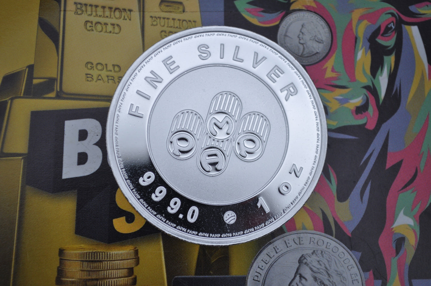 1oz Silver Round – PAMP USA | .999 Fine Silver