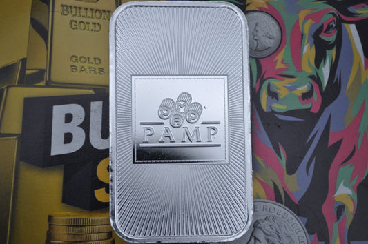 1oz Silver Bar – PAMP USA | .999 Fine Silver