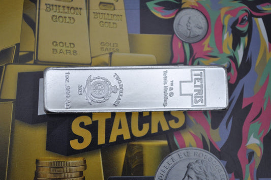 2023 Tetris™ Niue 1oz Silver $2 Coin – I-Tetrimino Block | New Zealand Mint