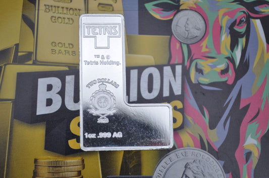 2023 Tetris™ Niue 1oz Silver $2 Coin – J-Tetrimino Block | New Zealand Mint