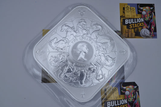 10oz Silver Queen’s Beasts Completer Coin | The Royal Mint (OMP) | .999 Fine Silver