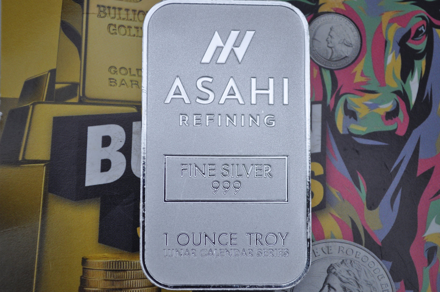 2025 1oz Silver Bar – Asahi Refining “Year of the Snake” | .999 Fine Silver (Cased)