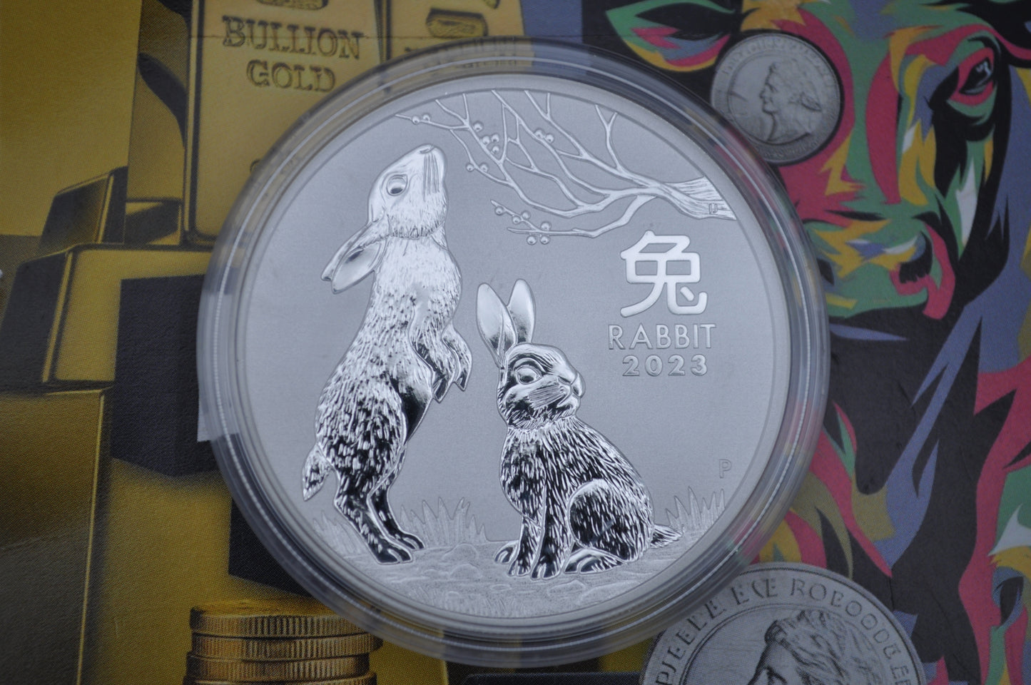 2023 1oz Silver Coin β Year of the Rabbit | .9999 Fine Silver | Lunar Series III