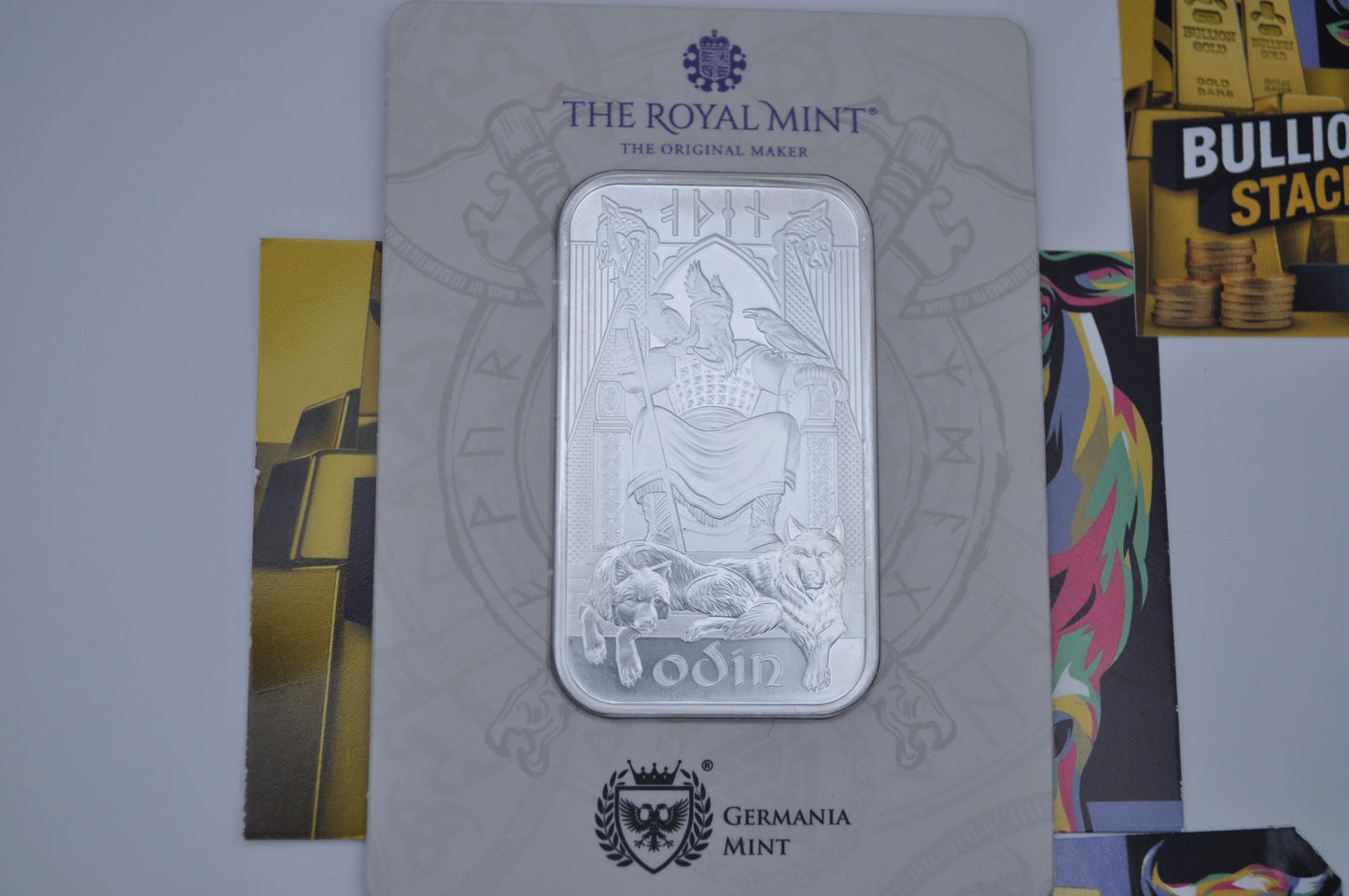 1oz Silver Bar – Odin | The Royal Mint x Germania Mint | .9999 Fine Silver (Assay Card)