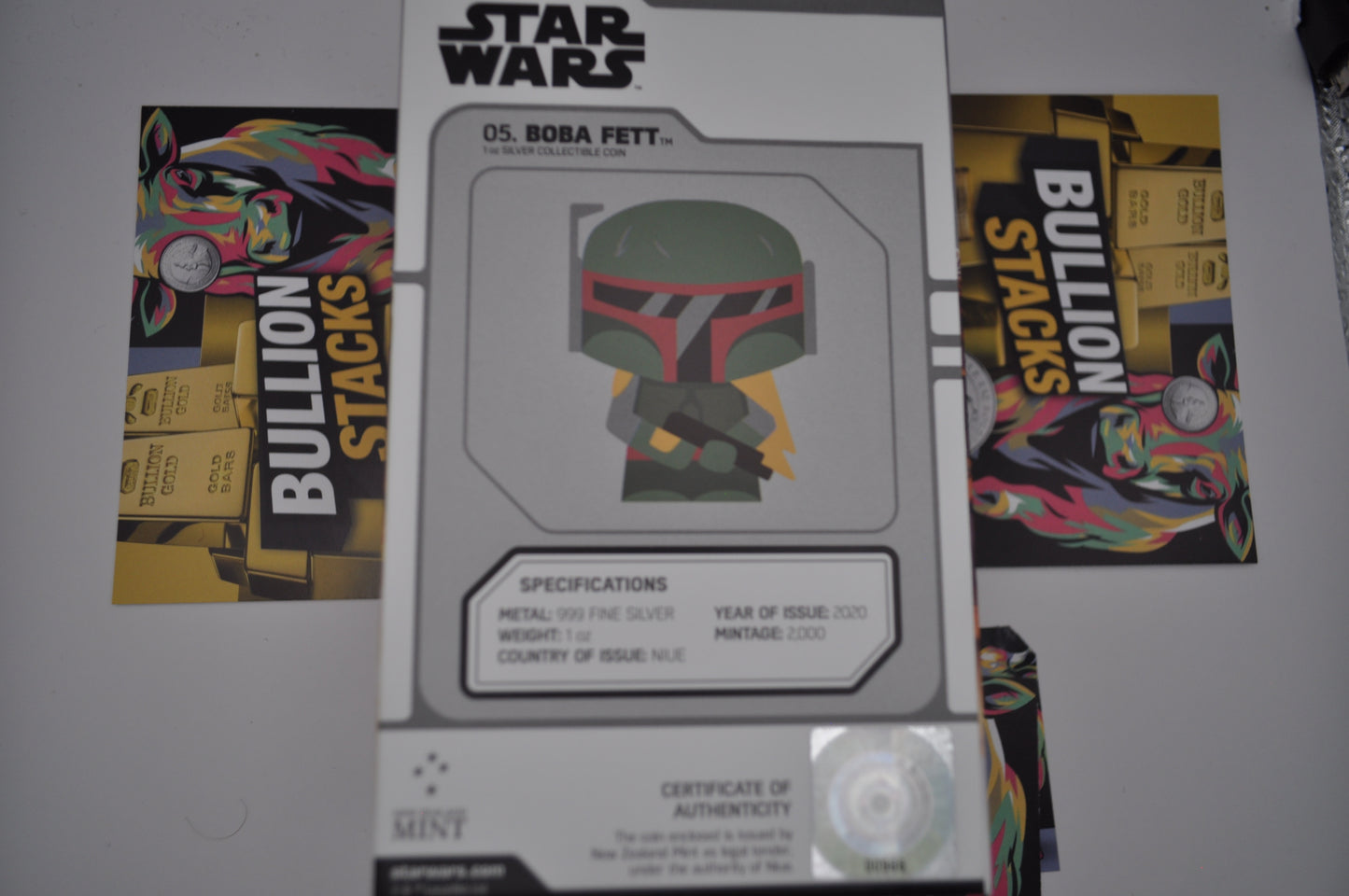 2020 1oz Silver Star Wars™ Chibi® Coin – Boba Fett™ | New Zealand Mint | .999 Fine Silver