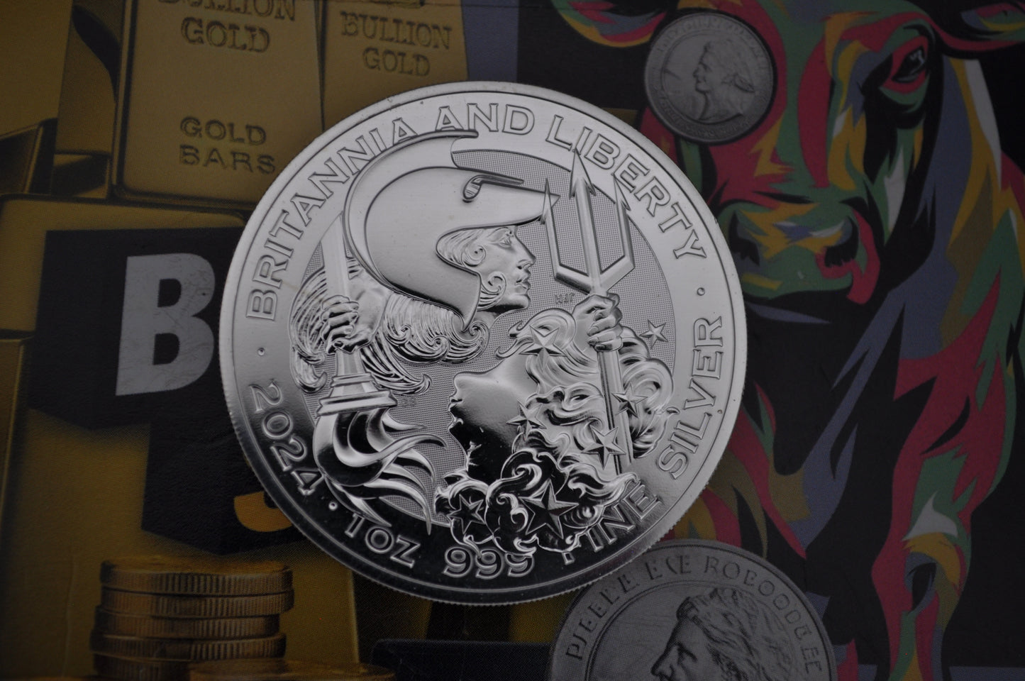 2024 1oz Silver Britannia and Liberty Coin