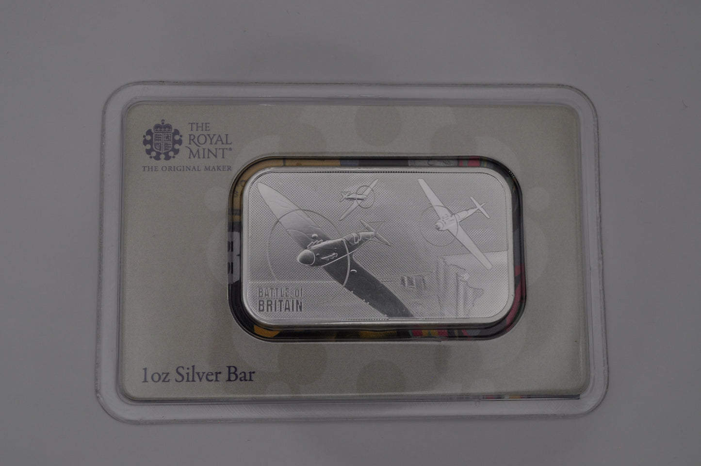WWII Battle of Britain 1oz Silver Bullion Minted Bar In Sealed Assay Card