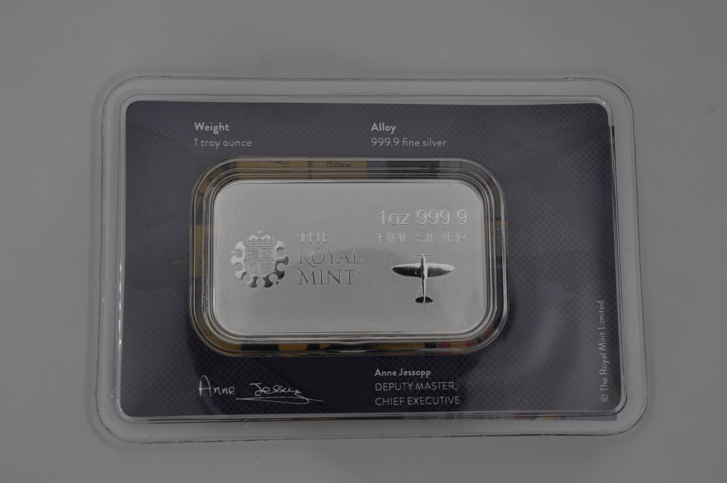 WWII Battle of Britain 1oz Silver Bullion Minted Bar In Sealed Assay Card