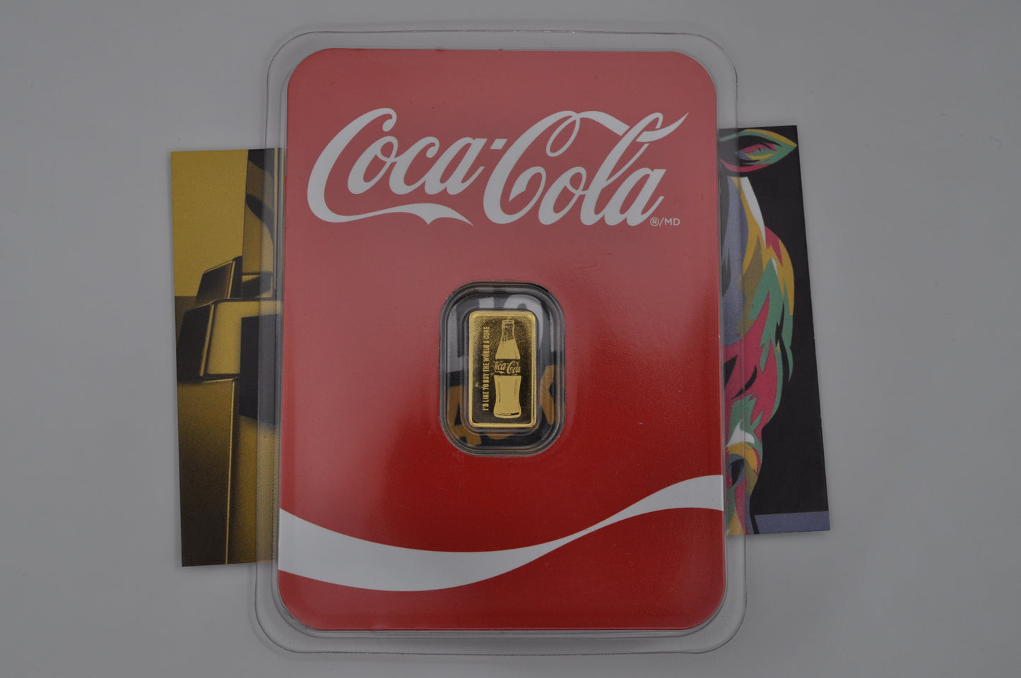 0.5g Gold Bar – Coca-Cola® | Officially Licensed | .9999 Fine Gold | TEP Assay Card