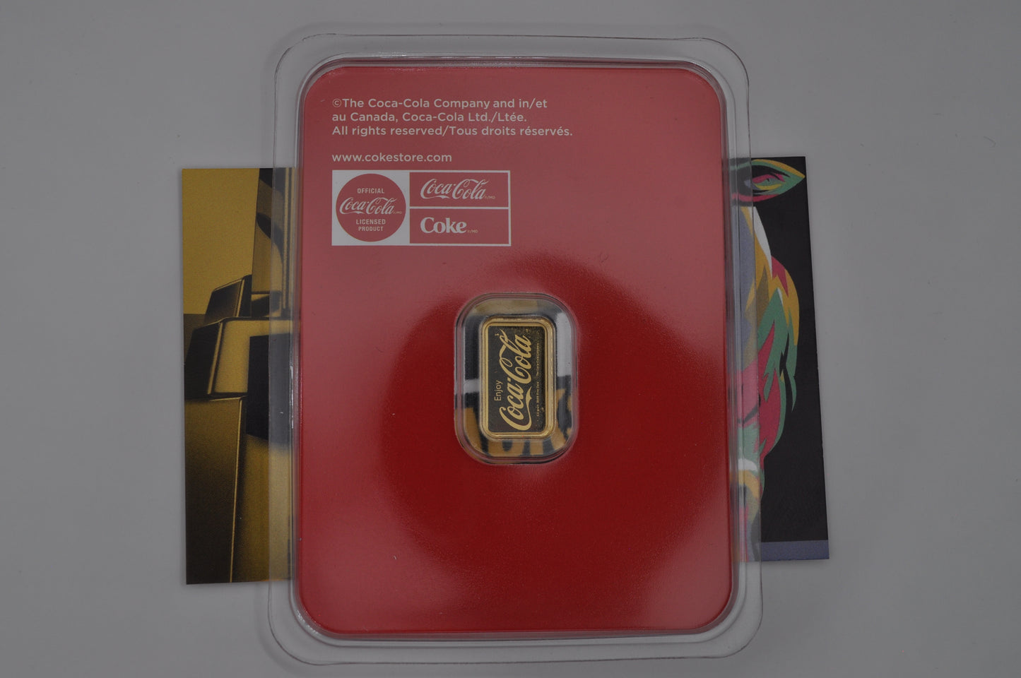 0.5g Gold Bar – Coca-Cola® | Officially Licensed | .9999 Fine Gold | TEP Assay Card