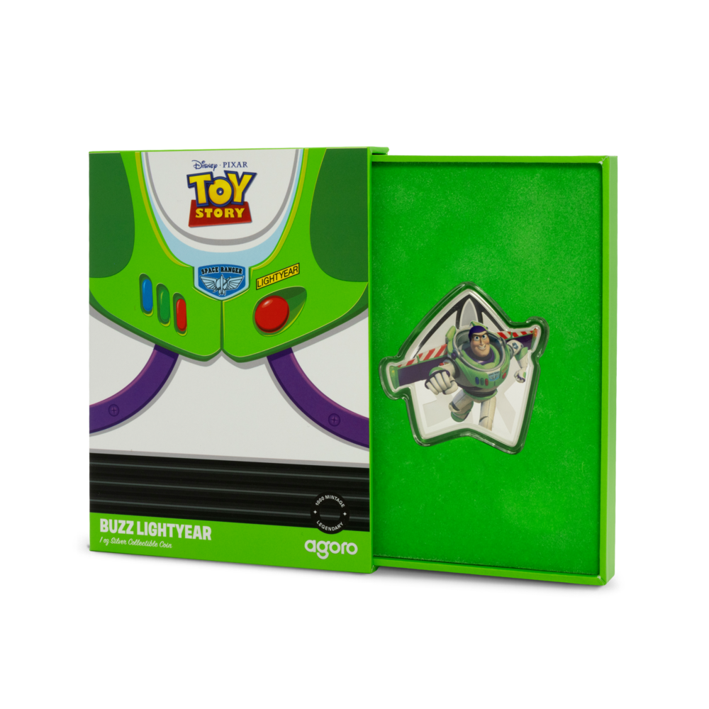 Disney Pixar – Toy Story (1995) 30th Anniversary | Buzz Lightyear | 1oz .999 Fine Silver Collectible Coin | Limited Edition