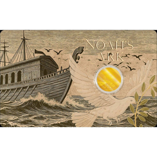 2025 Niue Noahâs Ark 1/1000 oz .9999 Gold Coin in Card